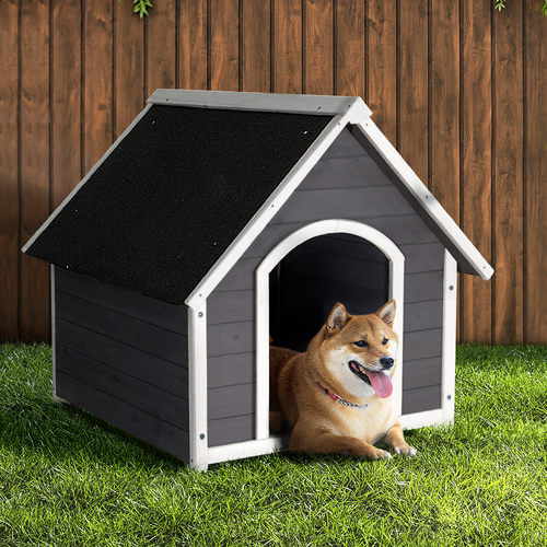 Dog Kennel Outdoor Wooden Indoor Puppy Pet House Weatherproof