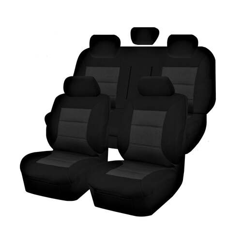 Premium Jacquard Seat Covers - For Chevrolet Colorado Rg Series Dual Cab 2012-2022