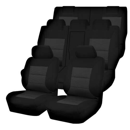 Seat Covers for MITSUBISHI OUTLANDER ZJ.ZK, ZL SERIES 11/2012 - 07/2021 4X4 SUV/WAGON 7 SEATERS FMR PREMIUM