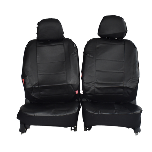 Leather Look Car Seat Covers For Nissan Frontier D22 Dual Cab 1997-2020