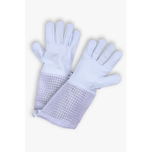 Beekeeping Bee Gloves Goat Skin 3 Mesh Ventilated Gloves