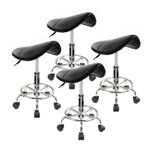 Forever Beauty Black Salon Barber Stool Swivel