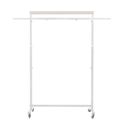 Meoktong Clothes Rack Coat Stand Hanging Adjustable Rollable Steel