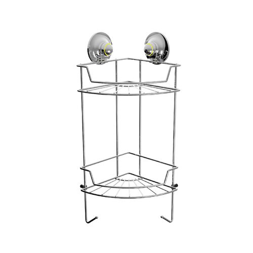 PowerLoc Double Corner Shelf Removable Suction Small