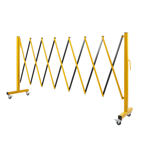 Expandable Portable Safety Barrier With Castors Retractable Isolation Fence