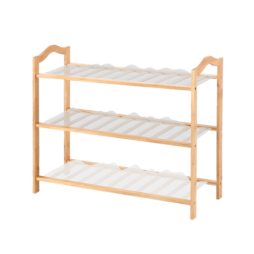 Bamboo Shoe Rack Storage Wooden Organizer Shelf Stand