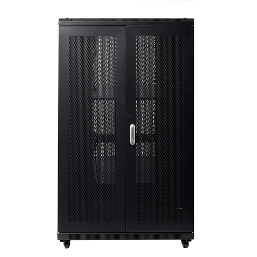 800mm Wide x 1000mm Deep Server Rack with Bi-Fold Mesh Doors