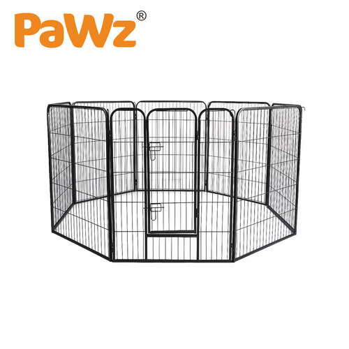 8 Panel Pet Dog Playpen Puppy Exercise Cage Enclosure Fence Cat Play Pen