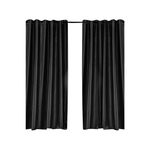 2X Blockout Curtains Blackout Curtain Window Eyelet Bedroom 132CM x 213CM