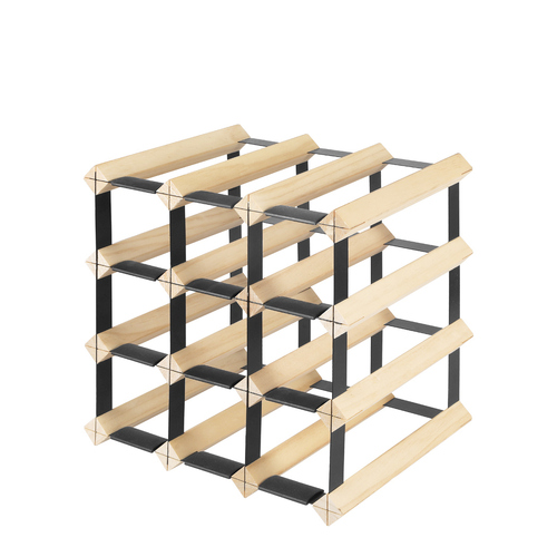 Timber Wine Storage Rack  Wooden Cellar Organiser Display Stand