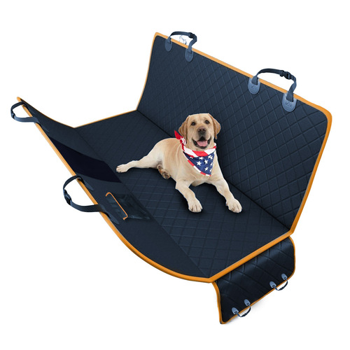 600D Oxford Cloth Waterproof Dog Car Cover Back Seat Protector Hammock Pet Mat Black