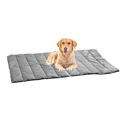 Grey Camping Pet Mat Waterproof Foldable Sleeping Mattress with Storage Bag Travel Outdoor Essentials
