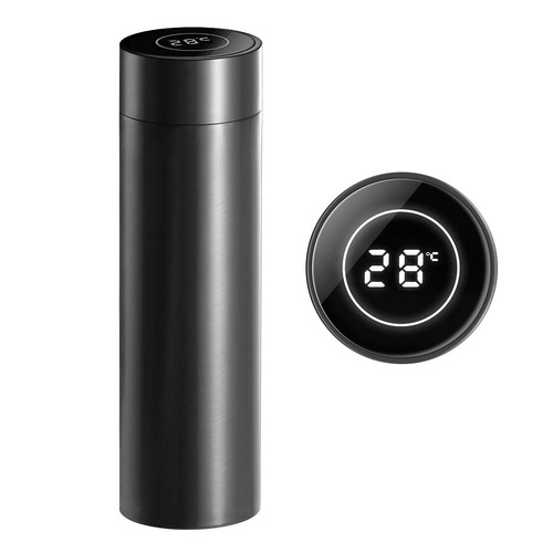 500ML Stainless Steel Smart LCD Thermometer Display Bottle Vacuum Flask Thermos