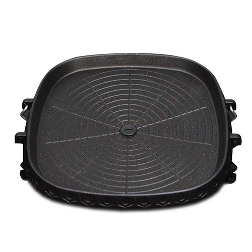 Portable Korean BBQ Butane Gas Stove Stone Grill Plate Non Stick Coated Square