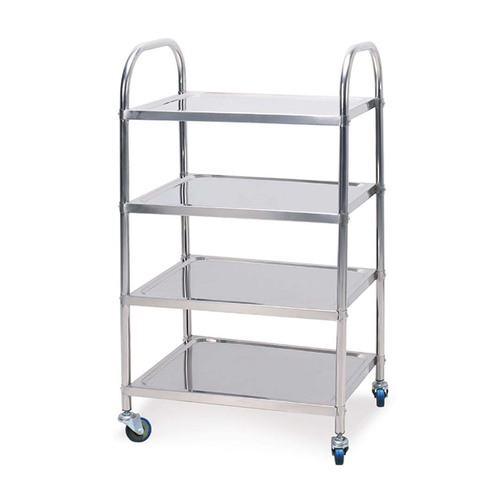 4 Tier 860x540x1170 Stainless Steel Kitchen Dining Food Cart Trolley Utility