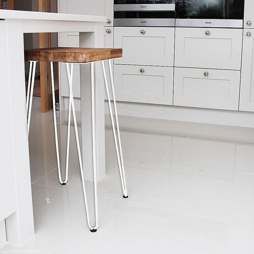 Set of 4 Industrial Retro Hairpin Table Legs 12mm Steel Bench Desk
