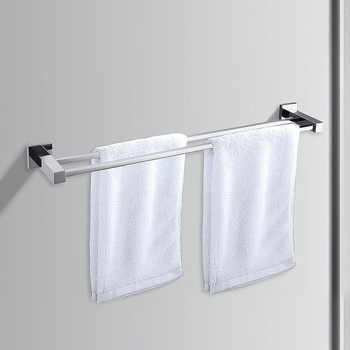 Chrome Towel Bar Rail Bathroom   