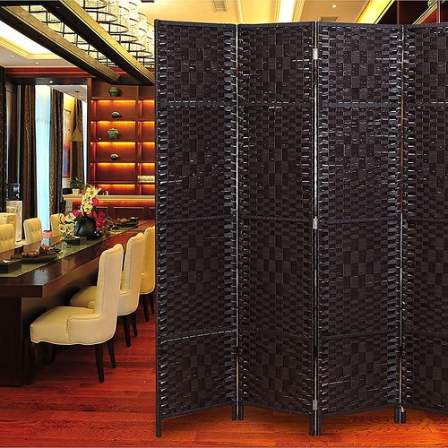 Towamencin Room Divider Screen Privacy Rattan Dividers Stand Fold