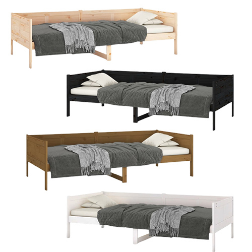 Binfield Day Bed Solid Wood Pine 92x187 cm Single Bed Size