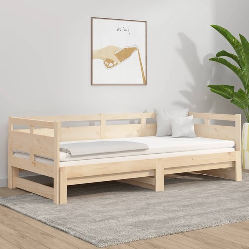 Destin Pull-out Day Bed Solid Wood Pine 2x(92x187) cm