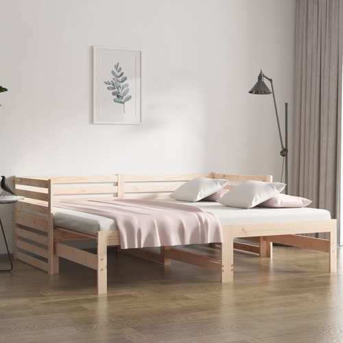 Harrison Pull-out Day Bed 2x(92x187) cm Solid Wood Pine