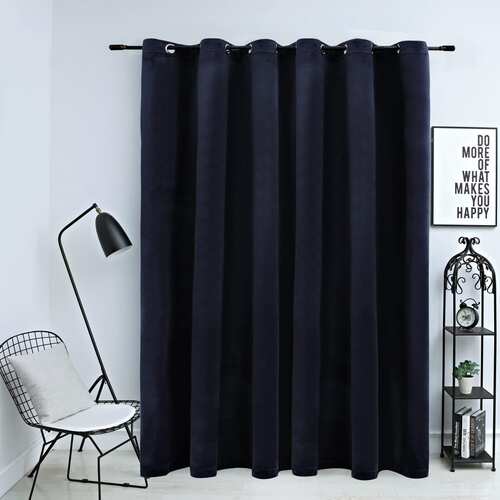 Blackout Curtain with Metal Rings Velvet 290x245 cm