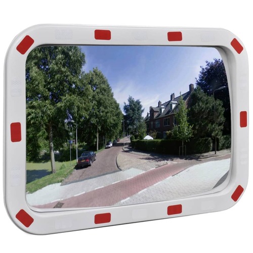 Convex Traffic Mirror Rectangle with Reflectors
