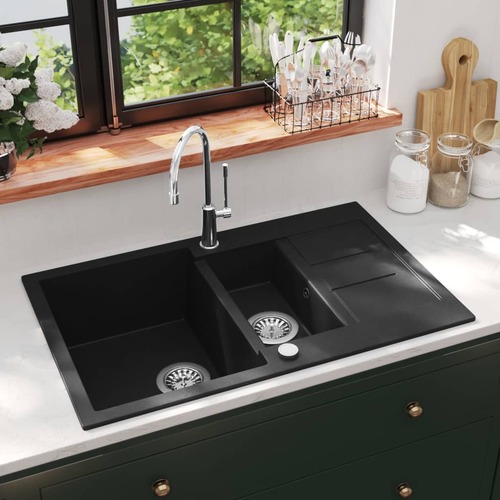 Granite Kitchen Sink Double Basin