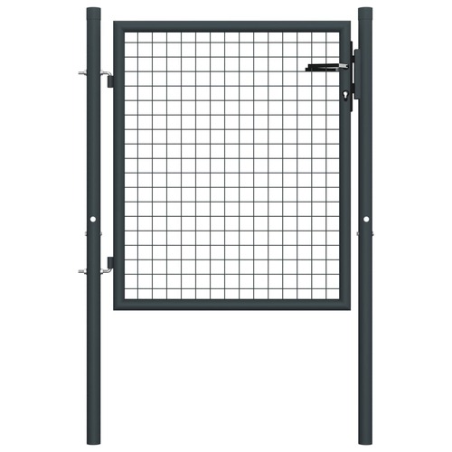Mesh Garden Gate Galvanised Steel Grey