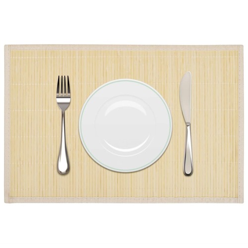 6 Bamboo Placemats 30 x 45 cm