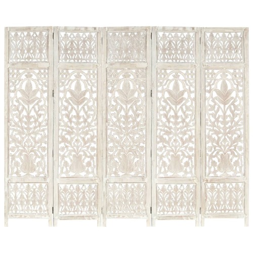 Whittier Hand carved Room Divider 200x165 cm Solid Mango Wood