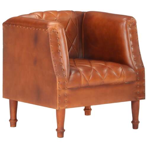 Tub Chair Real Goat Leather