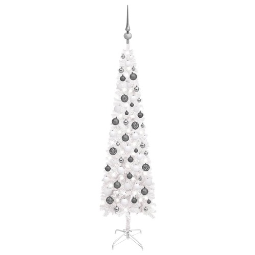 Slim Christmas Tree with LEDs&Ball Set