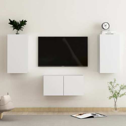 Fairhope 3 Piece TV Cabinet Set Engineered Wood