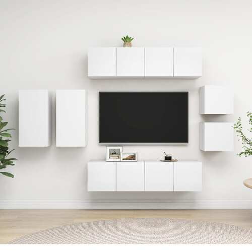 Dunblane 8 Piece TV Cabinet Set Engineered Wood
