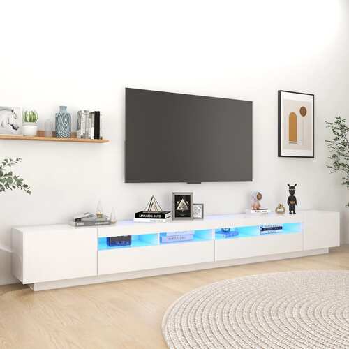 Whickham TV Cabinet with LED Lights 300x35x40 cm