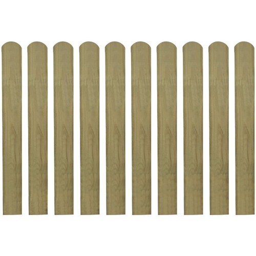Impregnated Fence Slats 10 pcs Wood