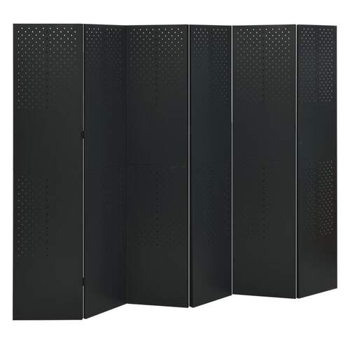 Sedalia 6-Panel Room Divider 240x180 cm Steel