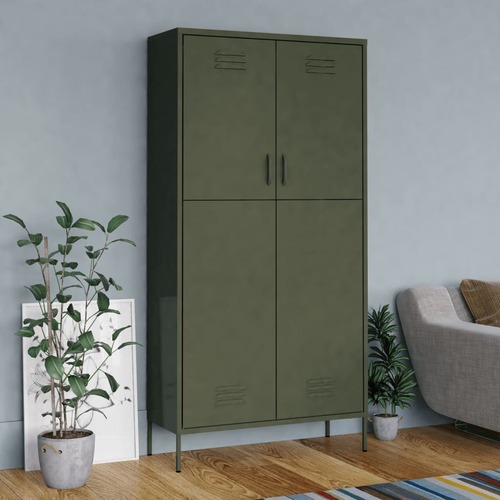 Wardrobe Olive 90x50x180 cm Steel