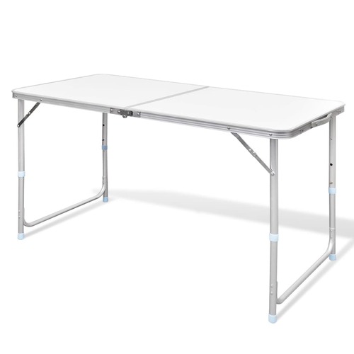Foldable Camping Table Height Adjustable Aluminium