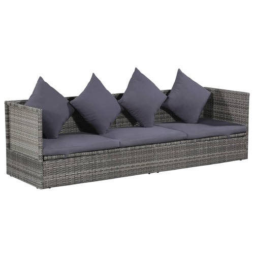 Garden Bed 200x60 cm Poly Rattan