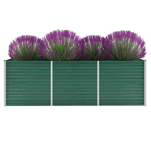 Garden Raised Bed Galvanised Steel Green