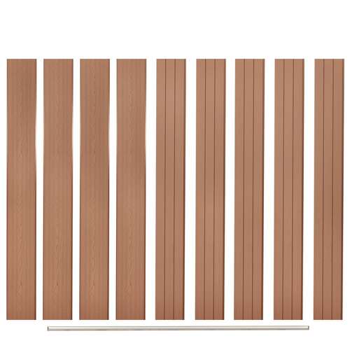 Replacement Fence Boards 9 pcs WPC 170 cm