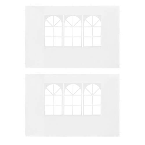 Party Tent Sidewall 2 pcs with Window PE