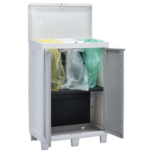 Garden Dustbin with 3 Bags 65x38x102 cm