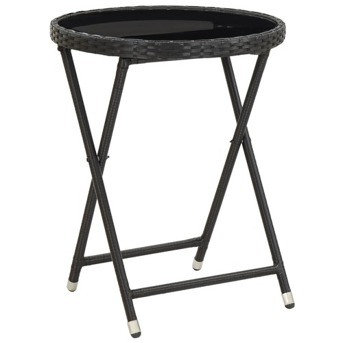Tea Table 60 cm Poly Rattan