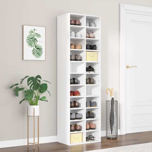 Shoe Cabinet 54x34x183 cm Engineered Wood