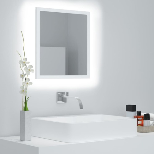 LED Bathroom Mirror 40x8.5x37 cm Acrylic