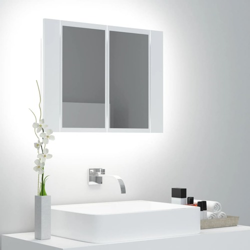LED Bathroom Mirror Cabinet 60x12x45 cm