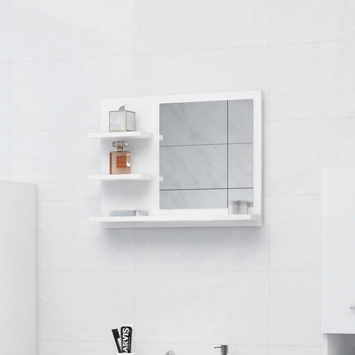 Bathroom Mirror 60x10.5x45 cm Engineered Wood
